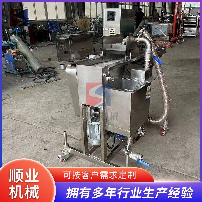 厂家全麦面包片上浆机油炸土豆块裹浆机全自动面包片淋浆机设备