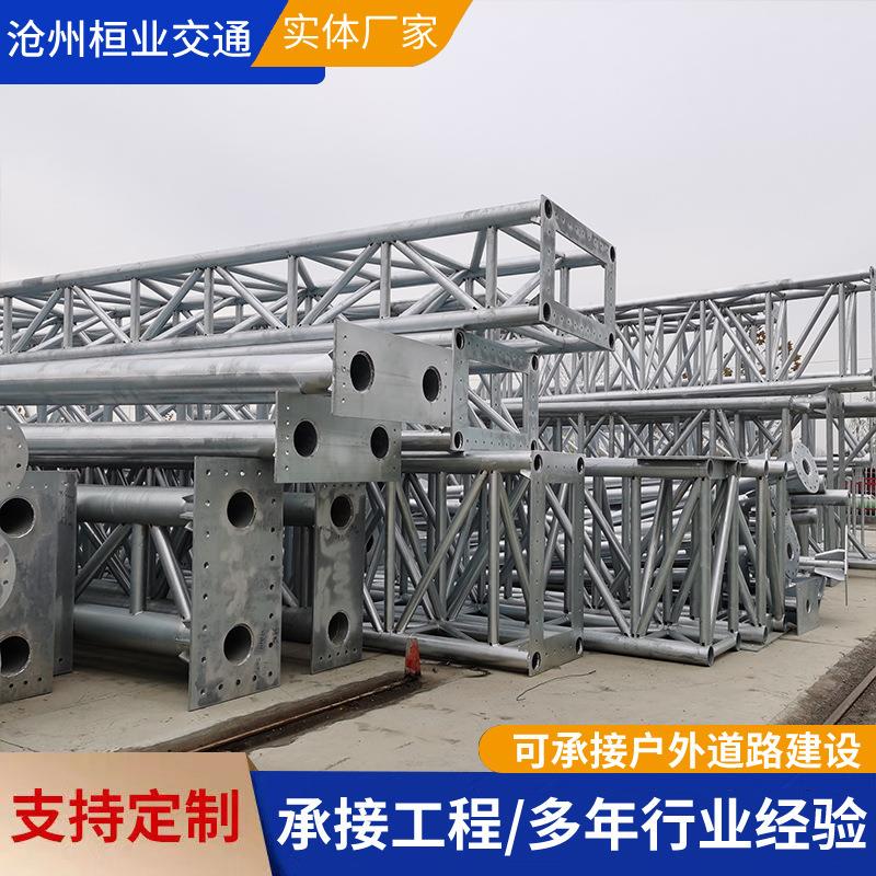 交通标志杆道路指示牌立杆立柱单悬臂F杆路牌杆监控杆公路八角杆