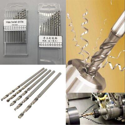0.8-3.010支装高速钢钻头套装菩提千眼蜜蜡核桃打眼电磨钻头