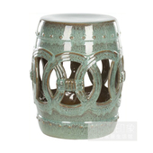 中式 鼓凳绣墩 圆凳 釉变仿古瓷凳 瓷凳角几边几 新品 软装 陶瓷凳