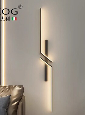FZOG意大利客厅沙发背景墙灯具简约风过道走廊长条灯卧室床头壁灯