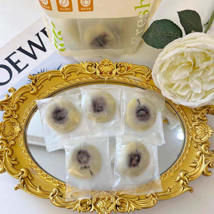 新不多言血糯米红豆山药饼夹心面包软糕点心营养小零食正品