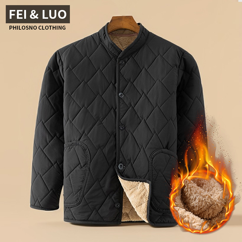 冬季加绒加厚羊羔绒棉袄