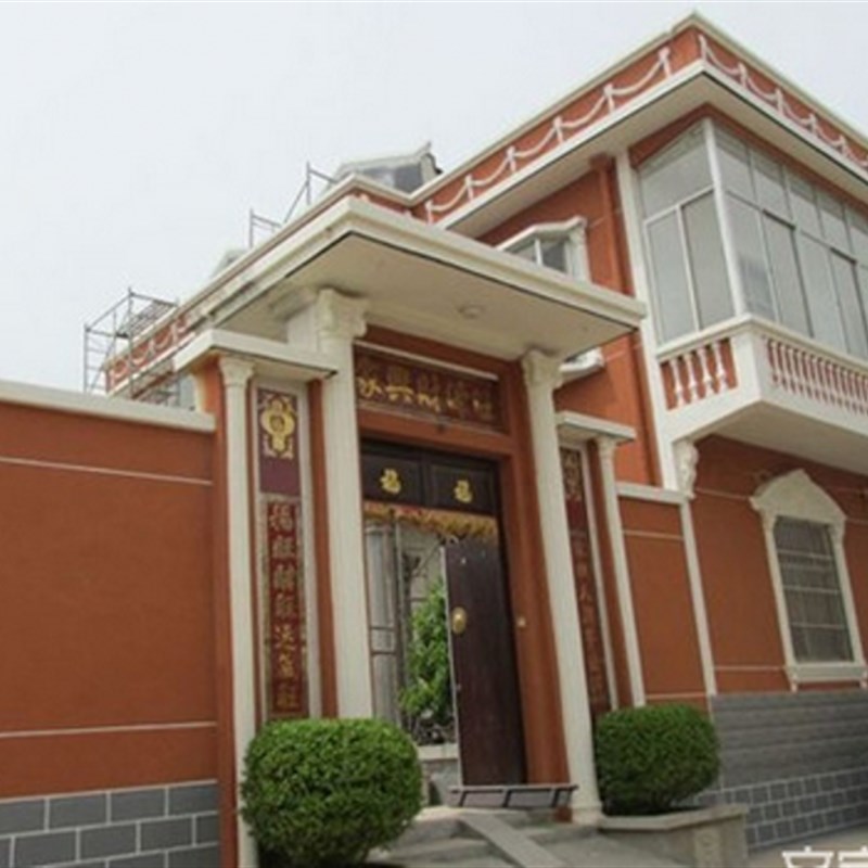 外墙砖红色防水耐候乳胶漆民宿自建房铁红暗红哑光外墙涂料油漆