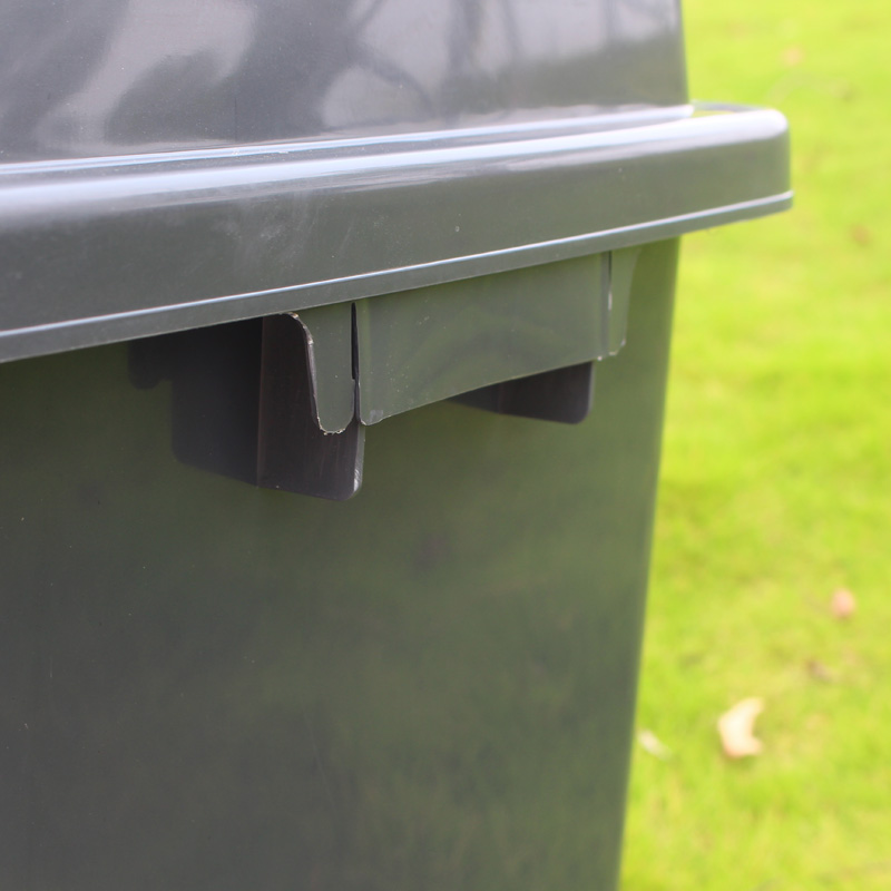 长方形带盖家用塑料桶幼儿园大号摇盖式可回收户外垃圾分类垃圾桶