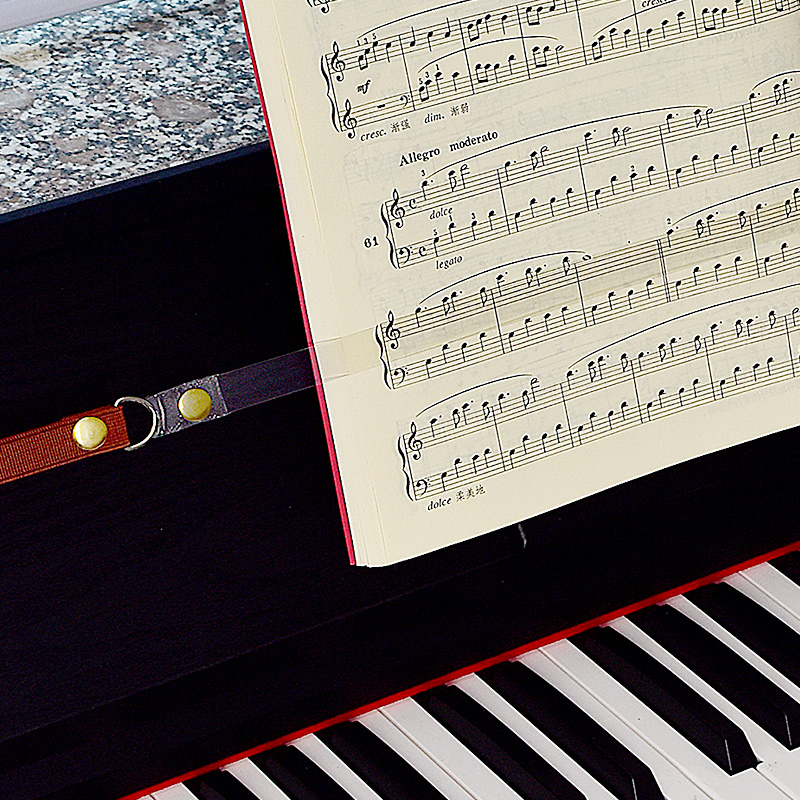 钢琴琴谱压谱带 固定钢琴书曲谱用压谱条压谱带子乐谱夹钢琴配件