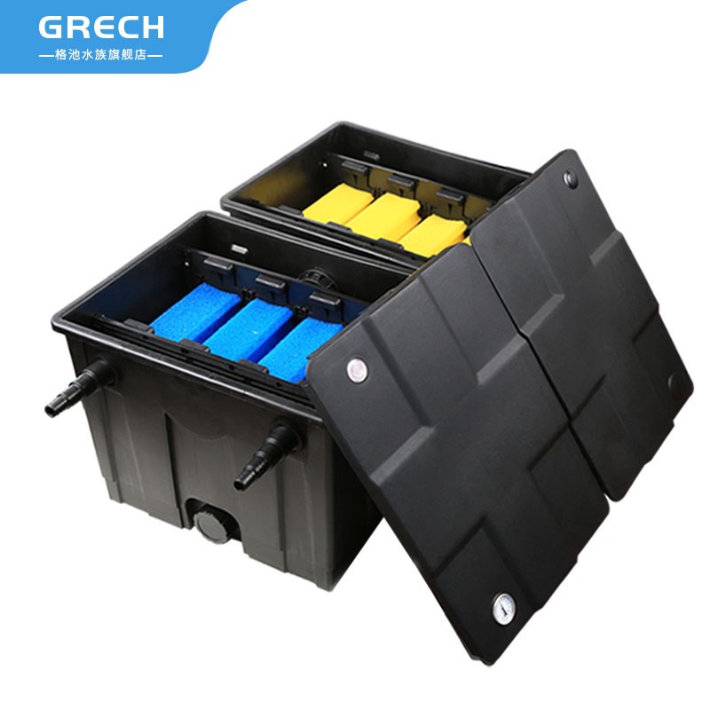 格池鱼池过滤器装置水循环系统鱼塘水质净化锦鲤池过滤箱