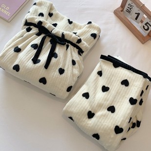 珊瑚绒睡衣女秋冬季加厚加绒法兰绒2021年新款可爱学生冬款家居服