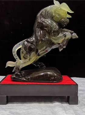 酒柜高档天然岫岩玉石玉雕玉器白菜小摆件客厅招财办公室乔迁新居