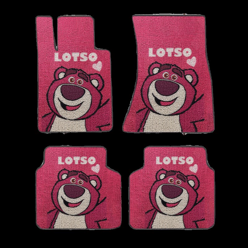 卡通汽车脚垫可爱女上层地毯地垫适用于奥迪A3L宝马3系X1奔驰C级