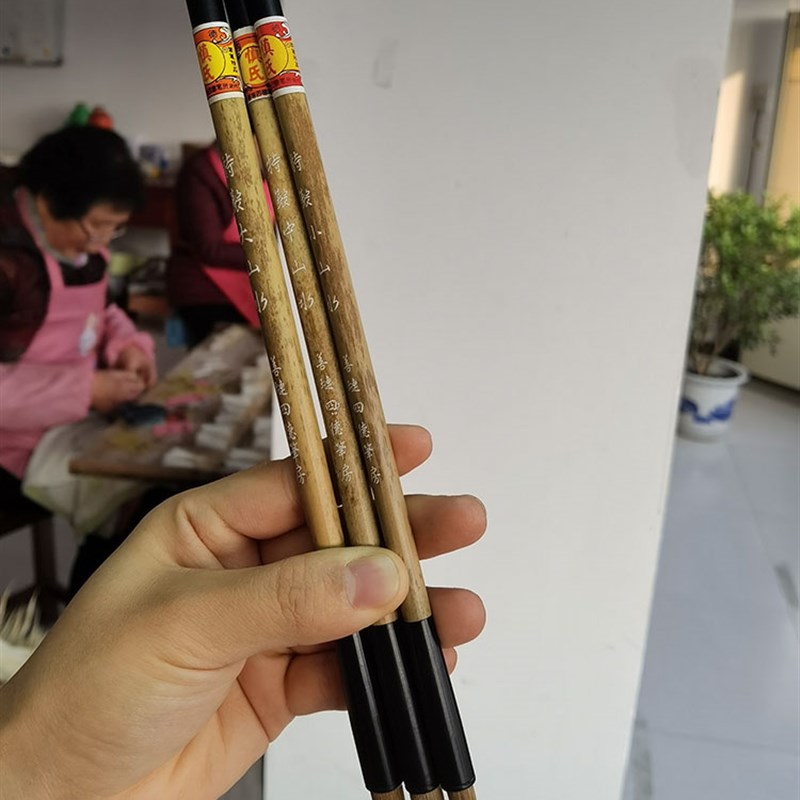 狼毫毛笔精选一级黄鼠狼豪笔尖聚锋厂家纯手工保证质量支持定制笔