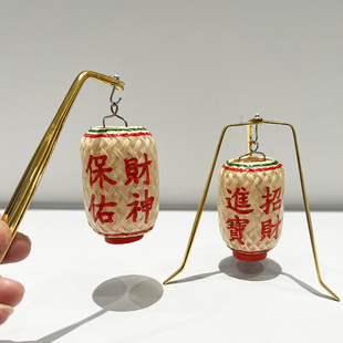 潮汕迷你小灯笼三脚架手提款节日生日礼物送礼发光摆件姓氏定制