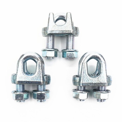 轻重型国标镀锌钢丝绳卡头 锁扣卡扣夹头U型夹钢 丝夹M50新款包邮