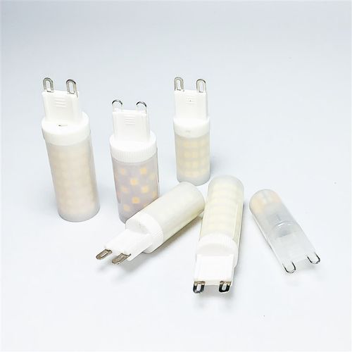 G9灯泡超亮220V12W1W护眼无频闪磨砂款G4插脚led魔豆吊灯三色光源