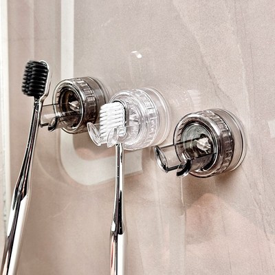 电动牙刷置物架旋转吸盘免打孔壁挂式墙上浴室卫生间强力承重挂钩