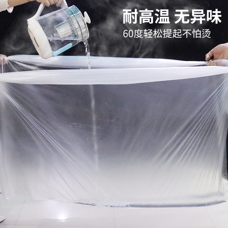 一次性泡澡袋圆形浴桶加厚塑料套袋儿童家用洗澡膜折叠桶浴袋袋子