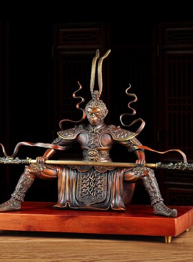 铜斗战胜佛摆件孙悟空大圣猴子办公室老板桌工艺品送老板开业礼品