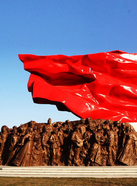 大型城市广场民族大团结文化群雕玻璃钢仿铜人物雕塑户外景观摆件