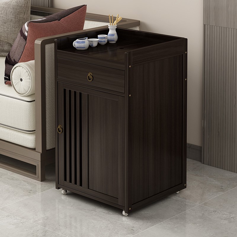 可移动茶几推车烧水壶一体家用茶水柜沙发边几阳台角柜非实木茶台