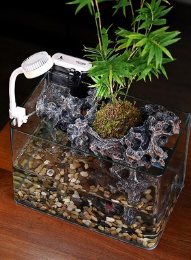 流水摆件循环过滤水喷泉绿植鱼缸客厅招财办公室装饰乔迁开业礼品