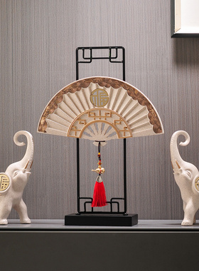 平安喜乐招财大象摆件玄关客厅电视柜酒柜桌面装饰品乔迁新居礼物