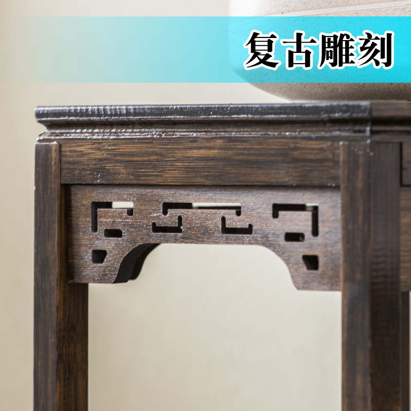 新中式仿古边几小茶几简约沙发边桌边柜角几方几床头小桌子置物架