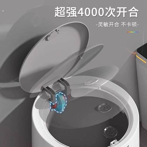 带轮垃圾桶家用2025新款客厅轻奢高档卫生间厕所厨房带盖大号容量