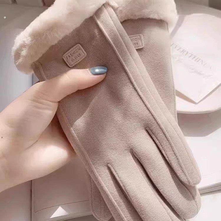 手套冬天女加绒加厚保暖可爱麂皮绒女士骑行防寒骑车防风触屏冬季,服饰配件/皮带/帽子/围巾,手套,淘宝优惠券,粉丝福利购,淘宝优惠卷