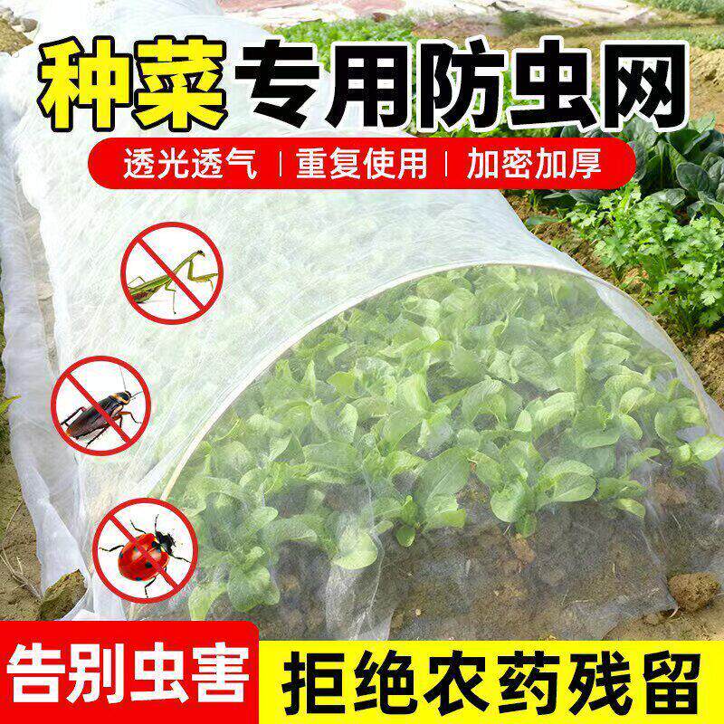 大棚专用防虫网种菜拱棚支架菜园专用农用加厚纱网尼龙网蔬菜种植