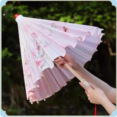 汉服伞古风伞古代伞舞蹈绸布古装伞旗袍走秀伞仿古道具工艺伞中式