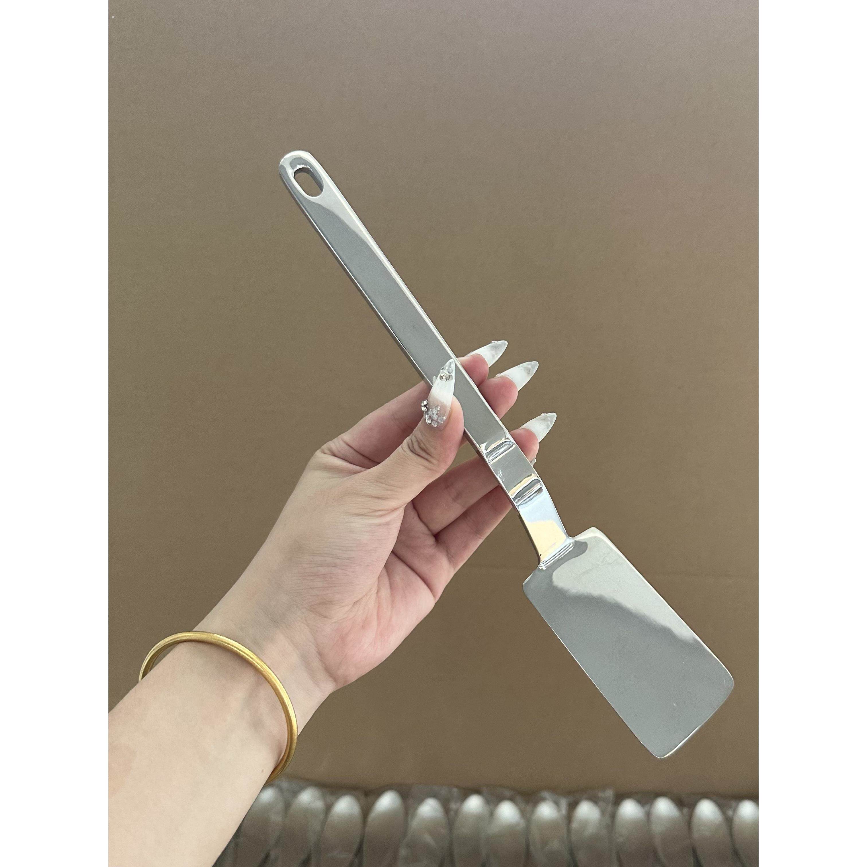 博尚家304不锈钢煎铲家用厨房煎铲子煎饼铲子煎饼铲子煎饼铲锅铲