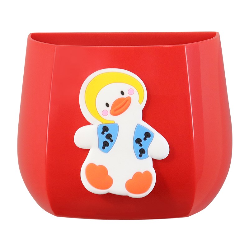 可爱加油鸭磁吸收纳盒冰箱贴磁贴收纳置物架冰箱侧面创意厨房收纳