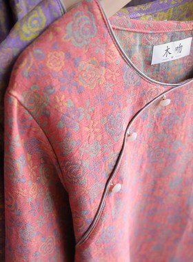 纯棉纱布中式睡衣套装薄款女士春秋款空调房宽松家居服两件套夏