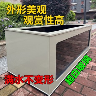 加厚观赏鱼池超白玻鱼璃鱼缸金鱼兰寿龙鱼轻体锦鲤鱼箱海水缸龟池