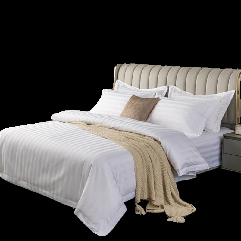 春季酒店宾馆专用民宿涤棉四季床上用品纯棉加厚单双人床单重庆