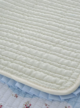 蓝色全棉布艺沙发垫四季通用高档奢华纯棉防滑全包全盖沙发巾罩套