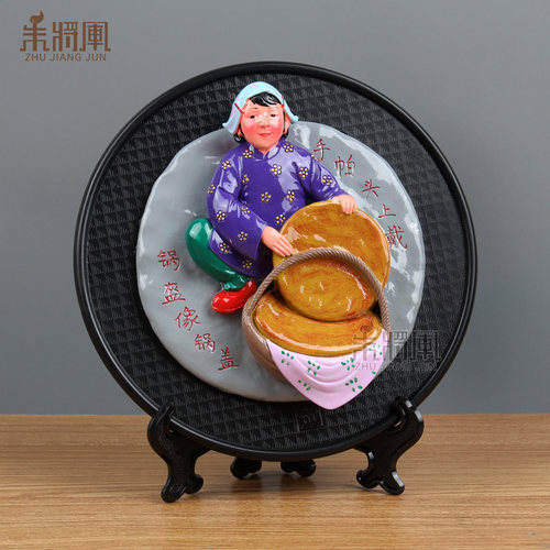 脸谱泥塑陕西八大怪摆件中国特色礼品送老外出国西安旅游纪念品