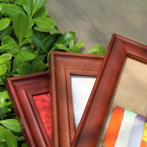 字画装裱画框简约书法国画实木相框架 34567890 定制尺寸挂墙摆台