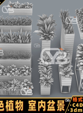 草地 绿色植物 室内盆景 犀牛建模rhino/C4D/3Dmax/maya模型obj