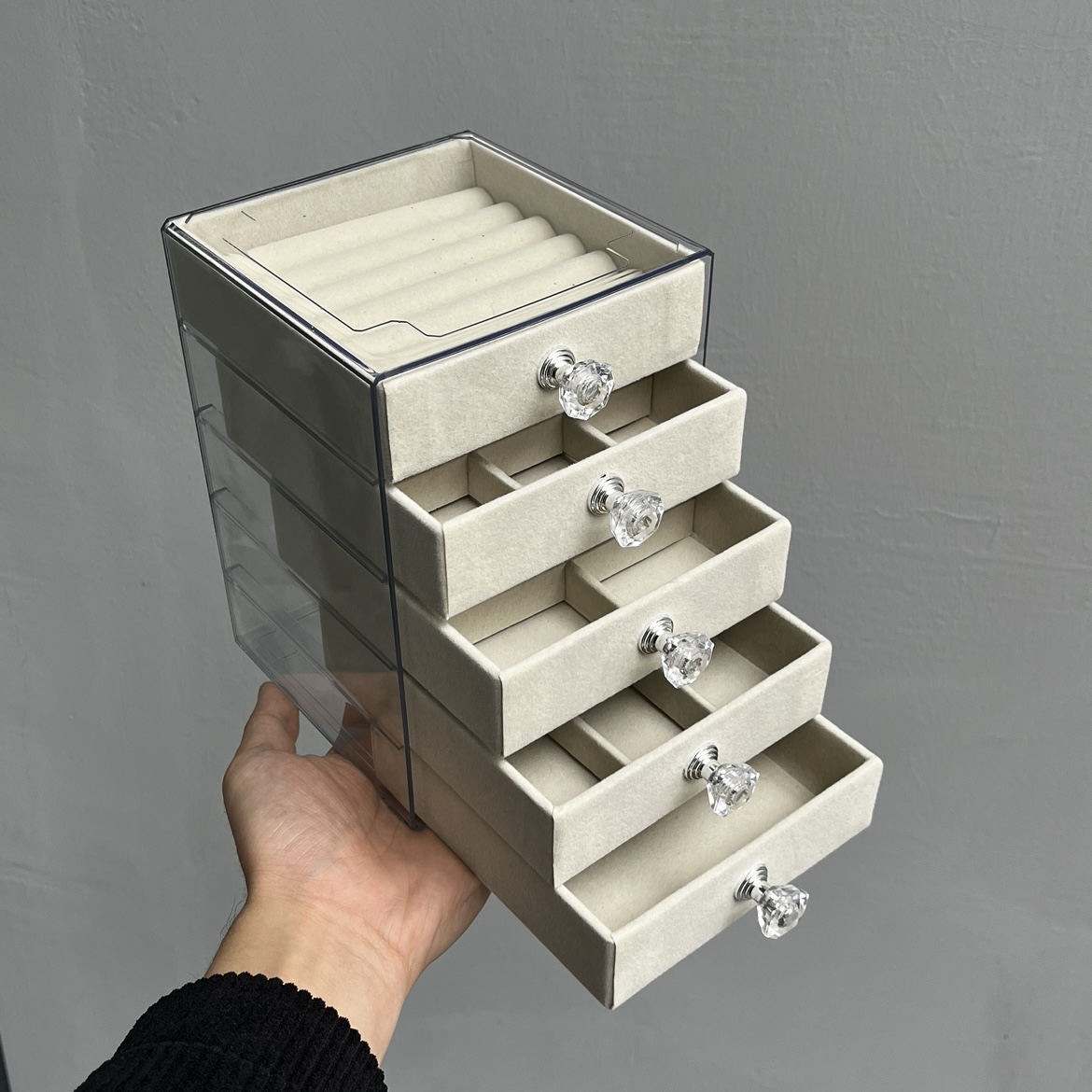 新款大容量防氧化首饰收纳盒精致