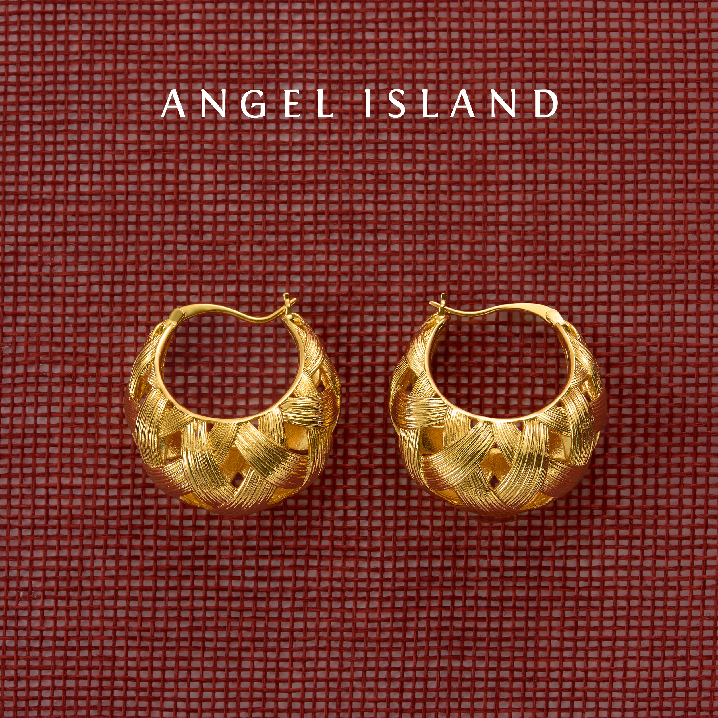 明星赵雅芝同款「曼哈顿」轻奢编织拉丝耳环 ANGEL ISLAND天使岛