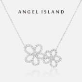 ANGEL ISLAND天使岛洛拉Lola镂空花朵锆石毛衣项链轻奢小众设计女