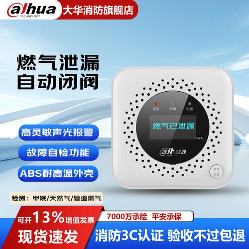 大华燃气泄漏报警器家用厨房专用