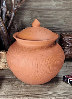 西双版纳非遗傣陶大水罐储物罐奶茶咖啡罐东南亚小院客栈酒店摆件