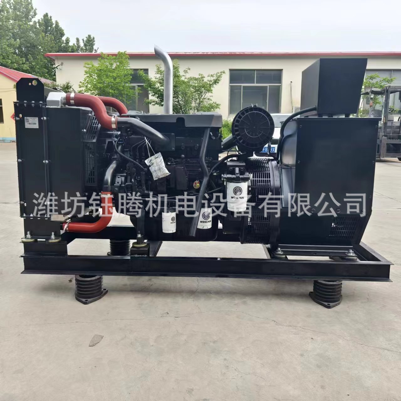 潍柴100kw千瓦全铜无刷发电机 灾区建设应急柴油发电机组