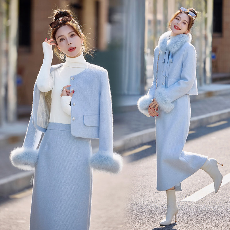 小香风羽绒服套装裙女2025冬季新款今年流行爆款超好看气质两件套