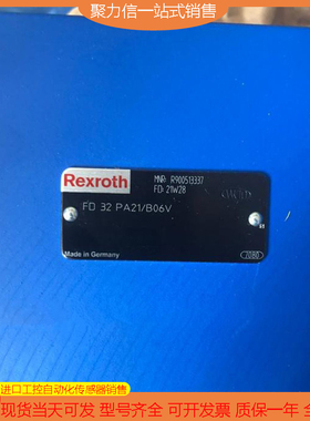 [现货] Rexroth/力士乐 R900500083 FD 12 KA2X/B03V 原装 正品