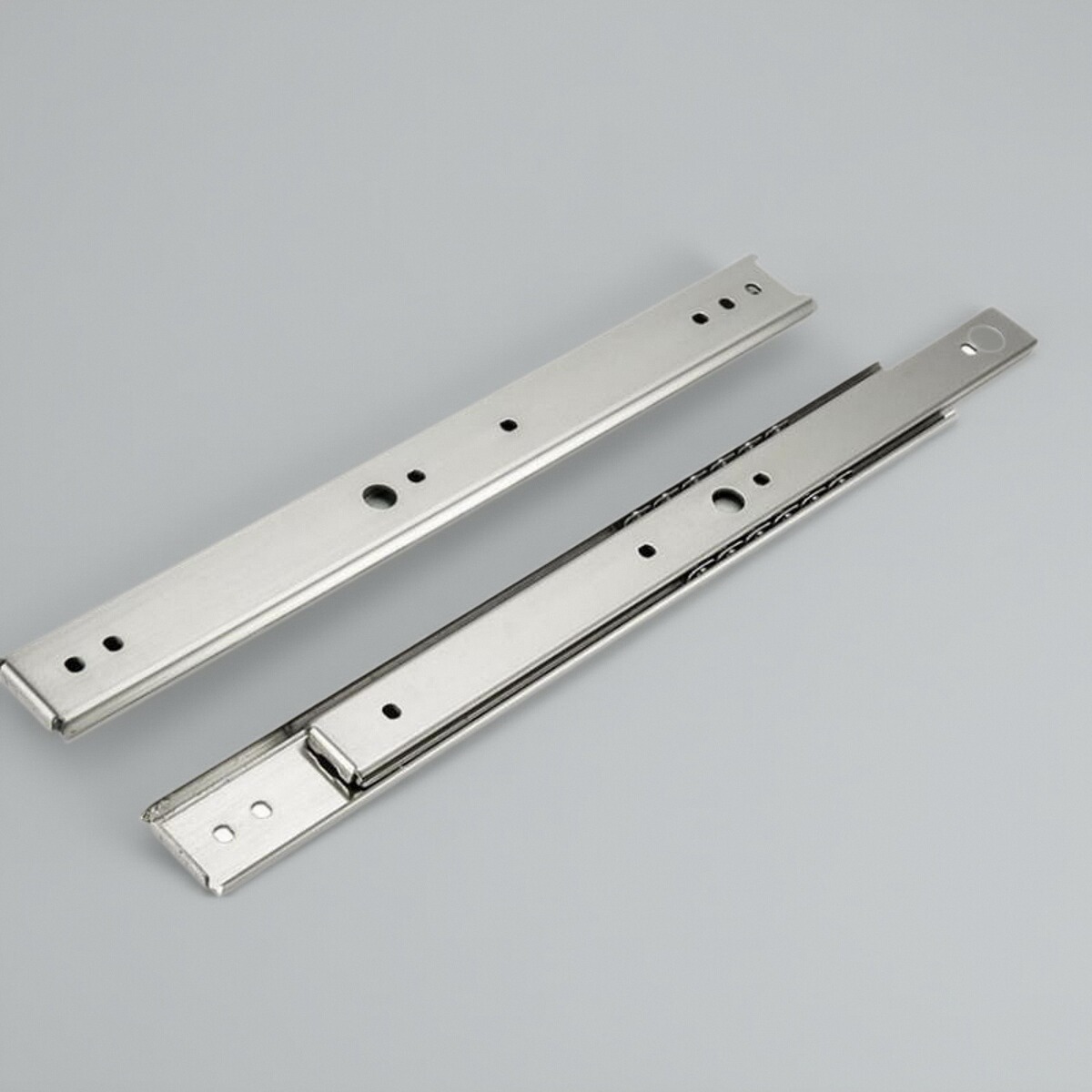 304不锈钢三节滑轨SSRXC2708/10/12/14/16/18/20 两层导轨SSRXY27