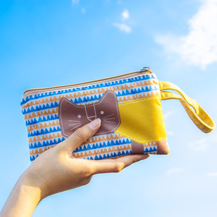 放零钱钥匙手机袋 零钱包布艺女小钱包迷你手拿包学生简约韩版