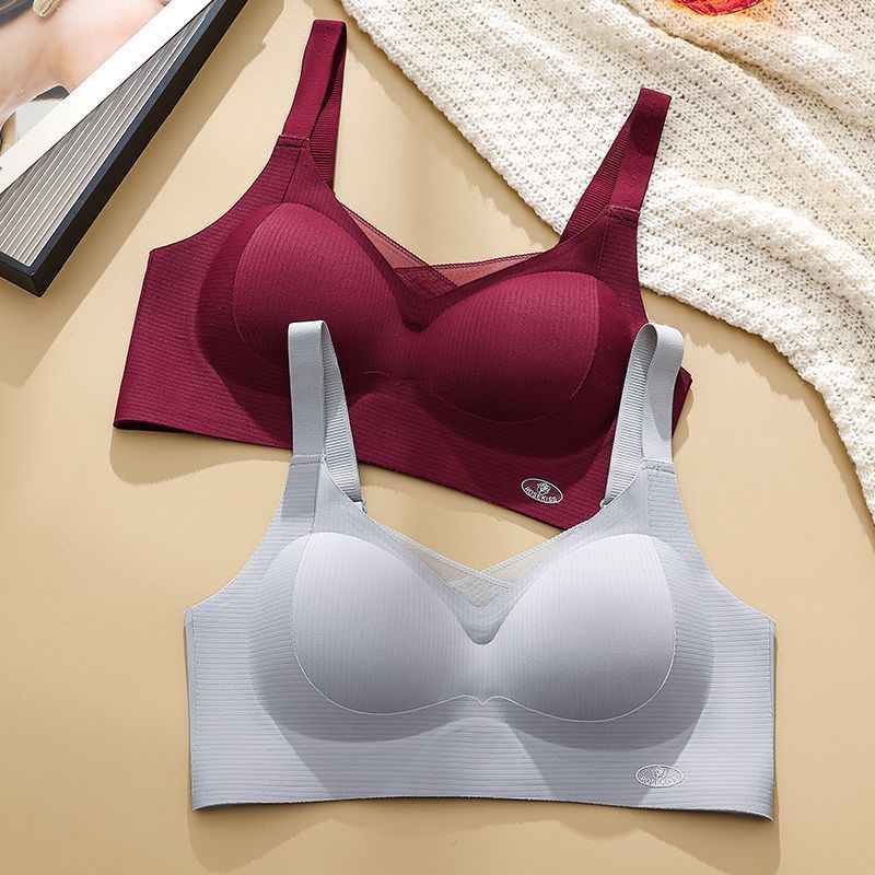 秋季内衣女聚拢显大提拉上托无钢圈固定杯调整型收副乳防下垂文胸